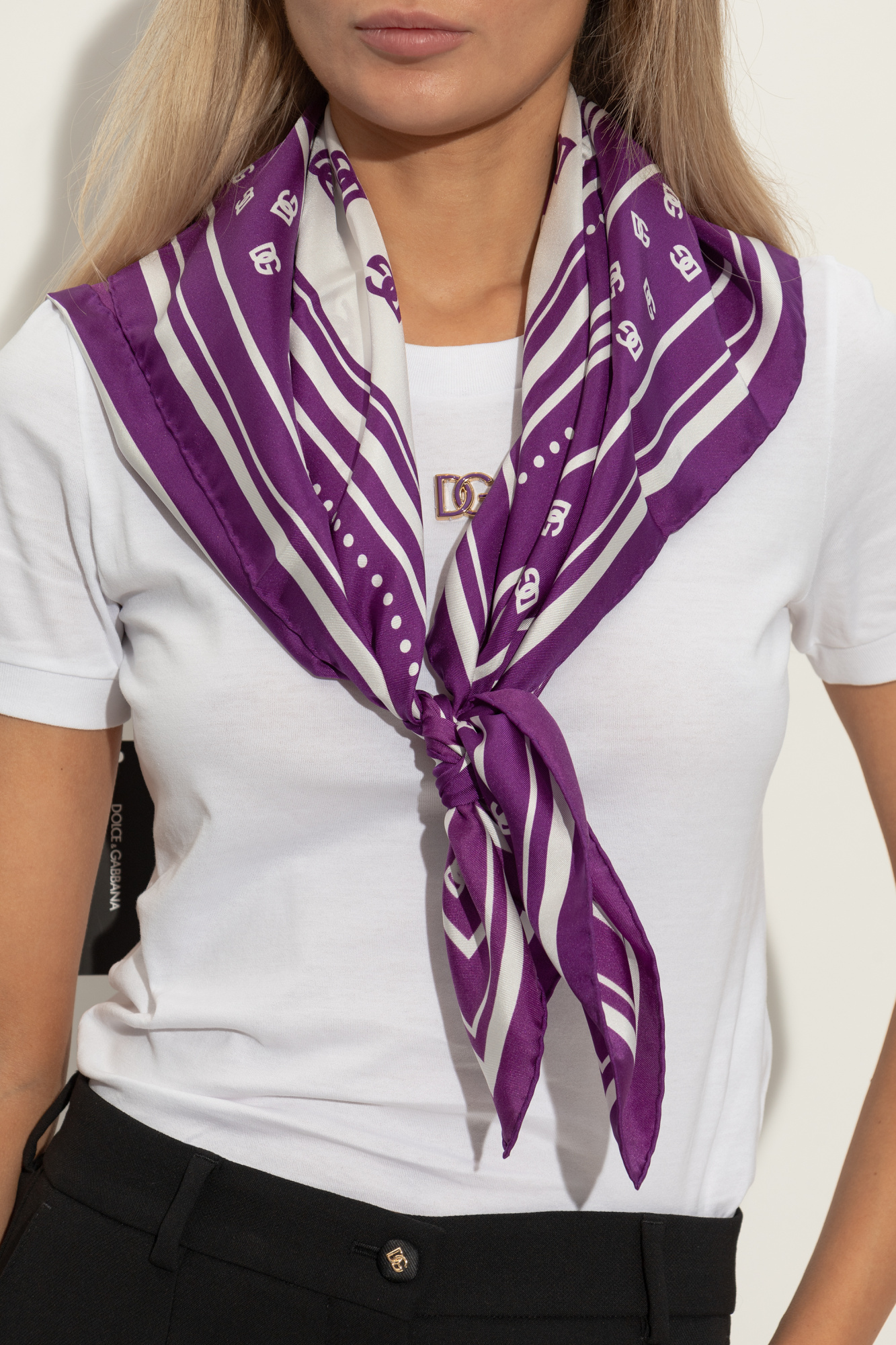 Dolce & Gabbana Silk scarf | Women's Accessories | Vitkac